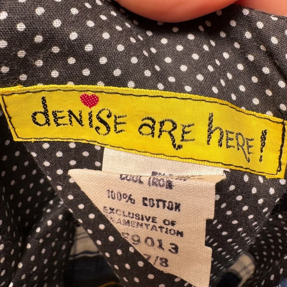 Vtg 70s “Denise Are Here!” Plaid Flannel Maxi Dress Sz 7/8 Retro Cottagecore